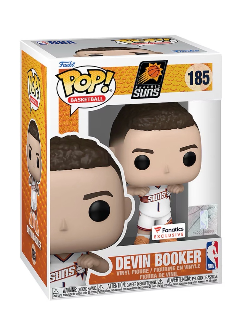 Funko Pop! Devin Booker Phoenix Suns Vinyl Figure - White/Orange